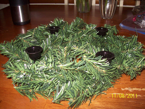 Evergreen Advent Wreath