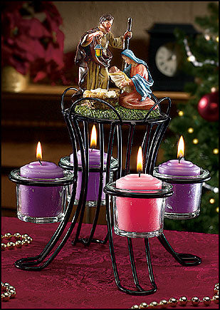 Votive Nativity Advent Wreath